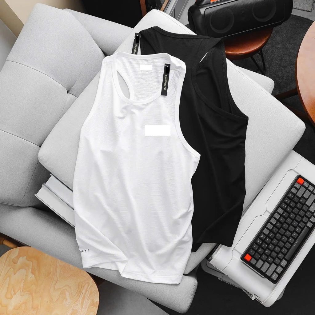 Áo ba lỗ vải thun poly, co giãn tốt, thoải mái vận động