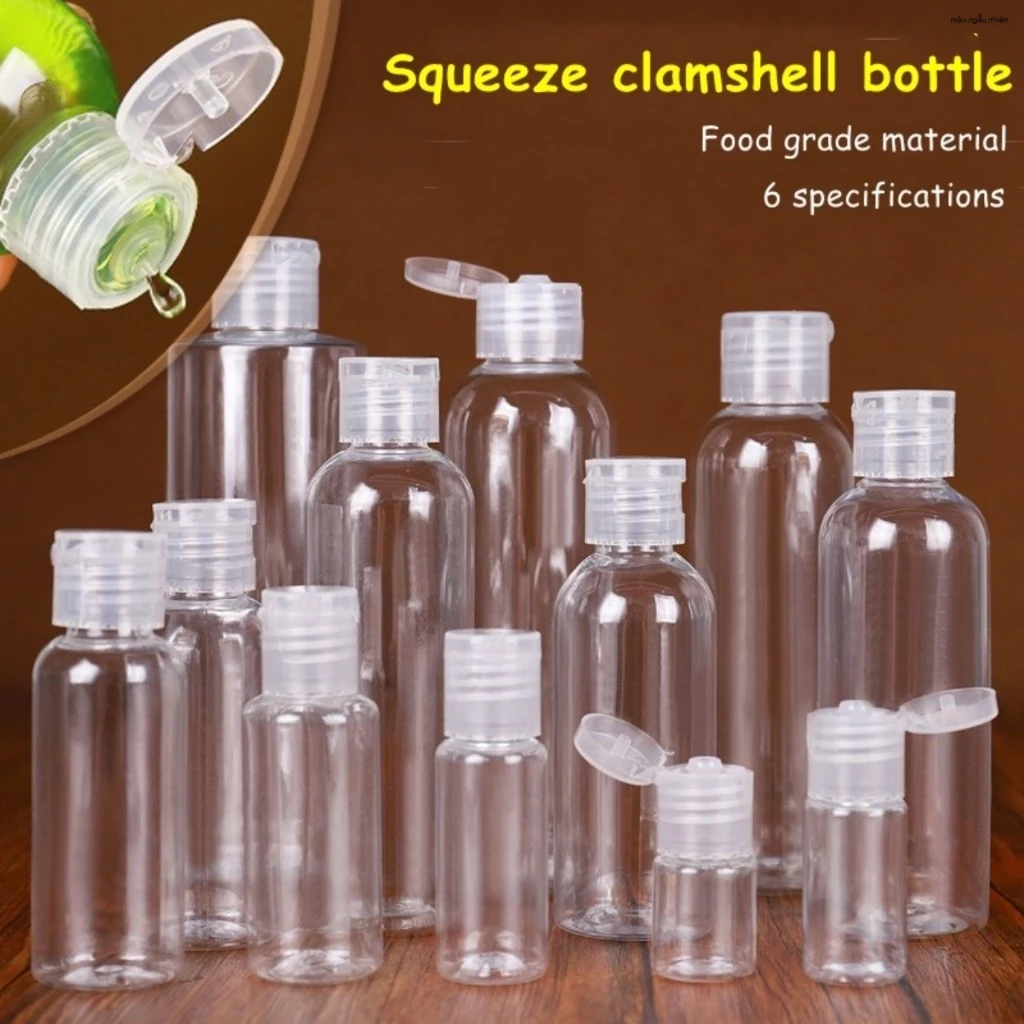 ( Chai chiết nắp bật) Combo 2 Chai Chiết Mỹ Phẩm,Chai nhựa cầm tay, 100ml