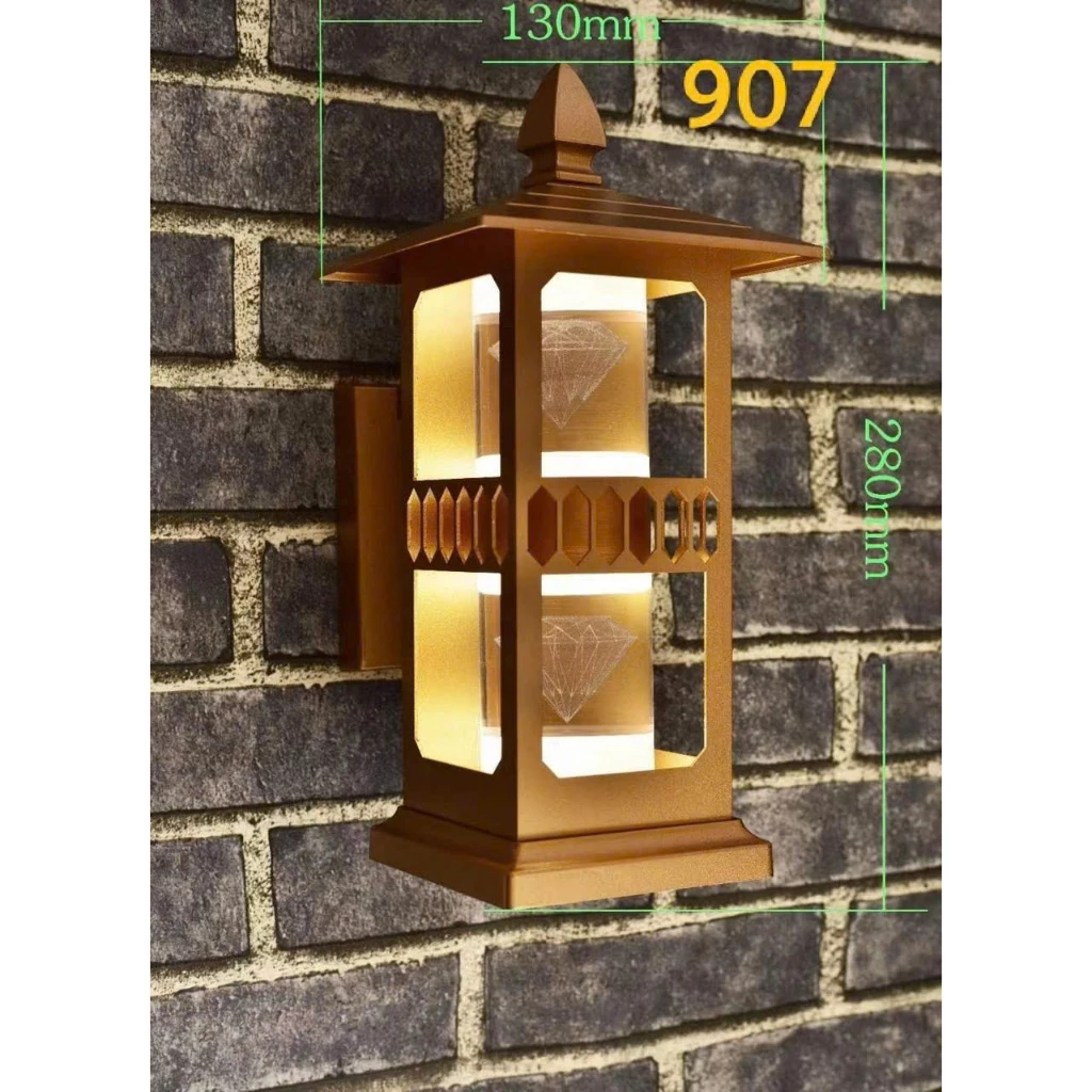 Đèn tường PESEL phong cách Bắc Âu hiện đại trang trí nhà cửa sang trọng chống nước IP66
