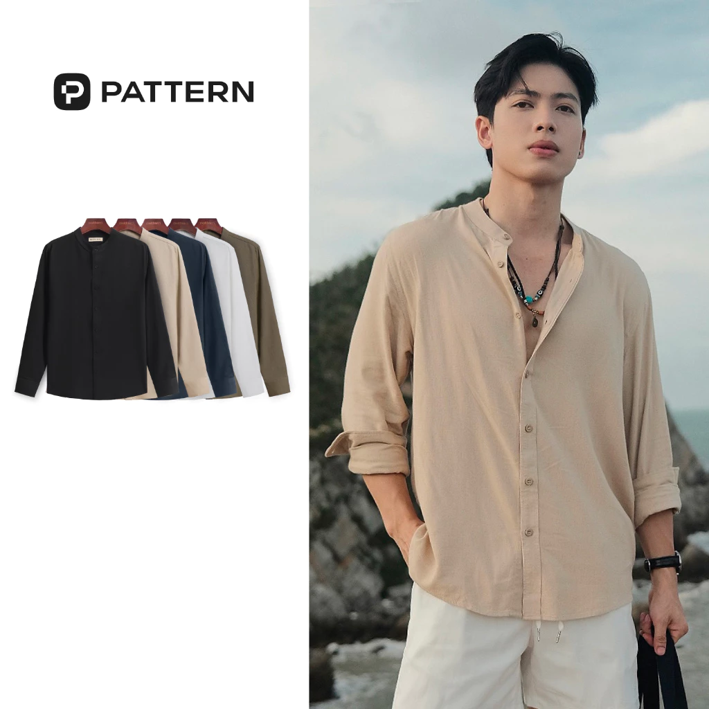 Áo Sơ Mi Mandarin Linen Basic Shirt PA055 PATTERN