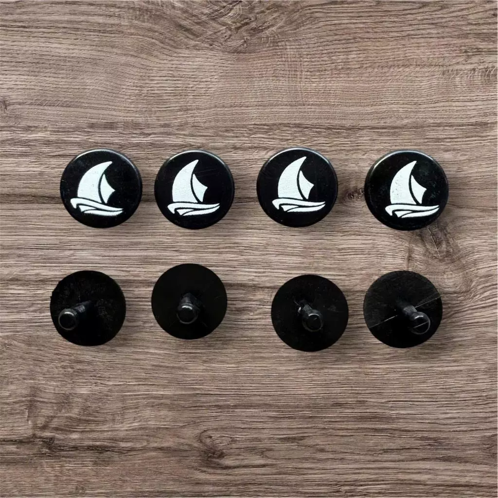 (Phụ Kiện) Combo 4 Bộ Nút Tròn Gắn Quai Dép TIPONO chốt quai dép, nút quai