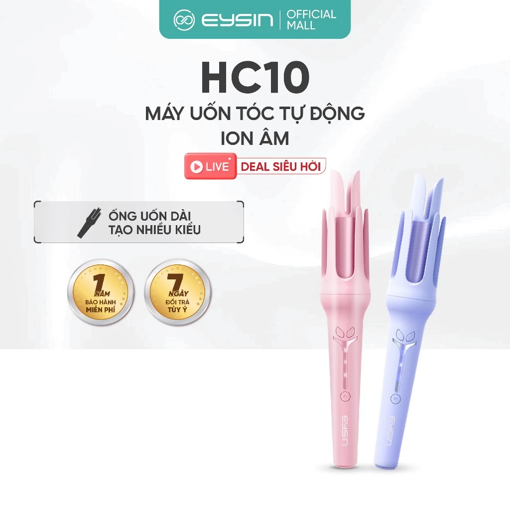 Máy Uốn Tóc Tự Động EYSIN HC10 Tạo Kiểu Nhiệt Nhanh 4 Mức Nhiệt ĐộMáy Uốn Tóc Tự Động EYSIN HC10 Tạo Kiểu Nhiệt