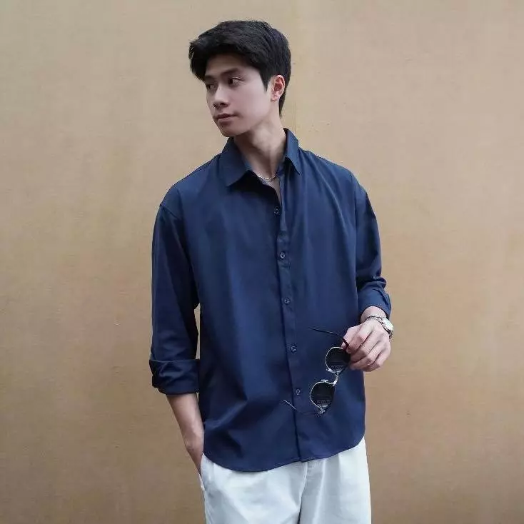 Áo sơ mi tay dài nam DOLARO chất liệu LINEN cao cấp đủ màu, dáng form rộng phong cách đi biển siêu đẹp