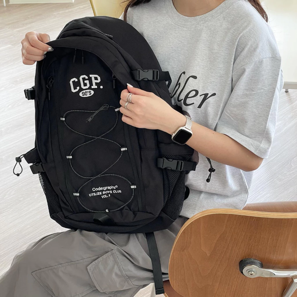 Authentic Korean Code Print Backpack CGP Backpack Hoshi Same Style