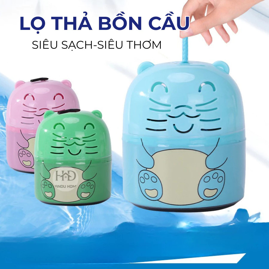 Lọ Thả Bồn Cầu Hình Mèo, Lọ Tẩy Bồn Cầu Khử Mùi, Diệt Khuẩn, Làm Sạch Toilet, Lưu Hương Lâu, Kèm Dây Rút Tiện Lợi.
