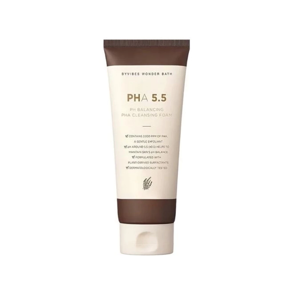 [Hàng Công Ty] WONDER BATH PHA 5.5 PH Balancing PHA Cleansing Foam Sữa Rửa Mặt 130ml