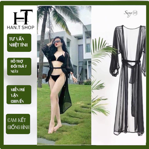 [ BKN 928 ] ÁO CHOÀNG BIKINI ĐI BIỂN SANG CHẢNH TẠO SỰ QUYẾN RŨ HAN.T SHOP