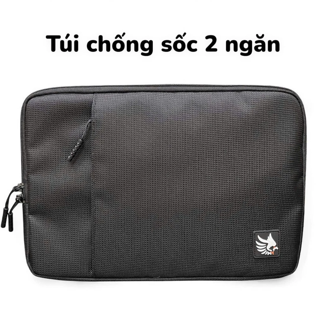 <FULL VAT> Túi Chống Sốc 2 Ngăn Laptop 13 inch 14 inch 15 inch 17inch, Chống Sốc 4 Gốc Cực Tốt, 2 Ngăn Tiện Lợi