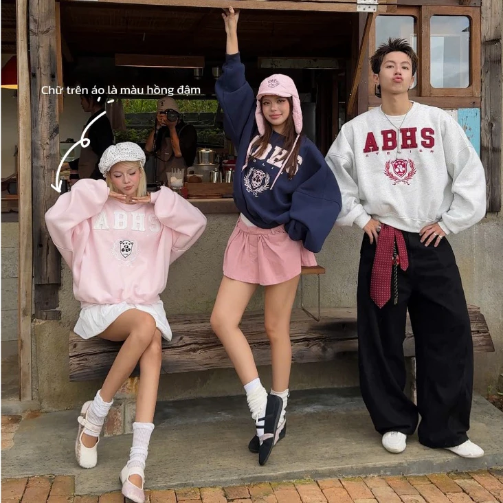 AB HOUSE - Áo sweater form rộng Boxy LIER thời trang nam nữ