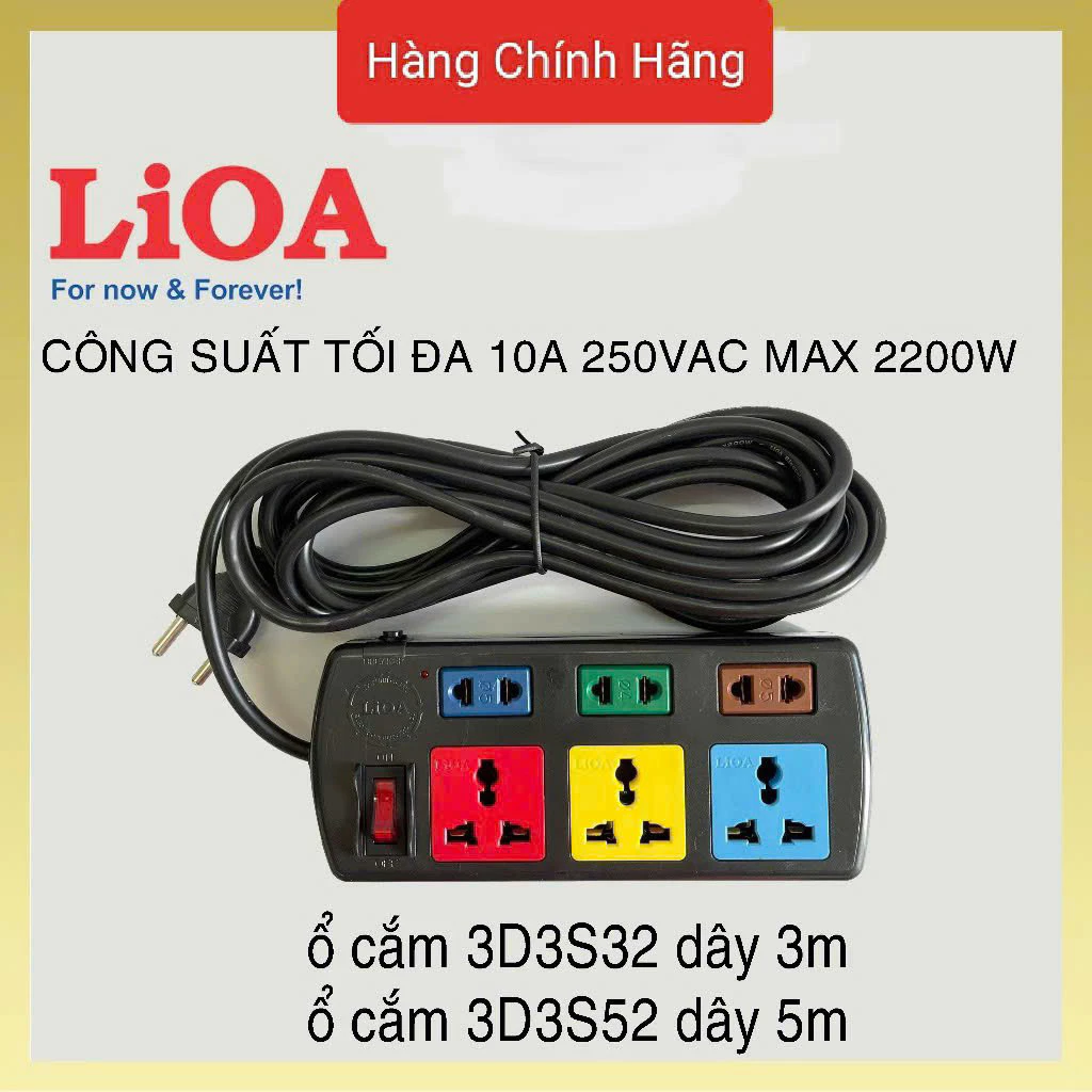 Ổ LIOA 6 lỗ cắm 3m/5m