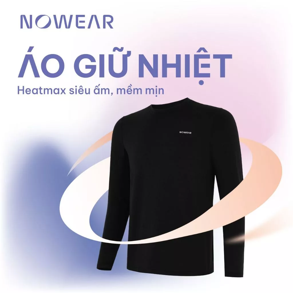 Combo 2 Áo Giữ Nhiệt Nam Lót Lông HEATMAX NOWEAR - Co Giãn, Mỏng Nhẹ Ấm Áp, Chuẩn Form