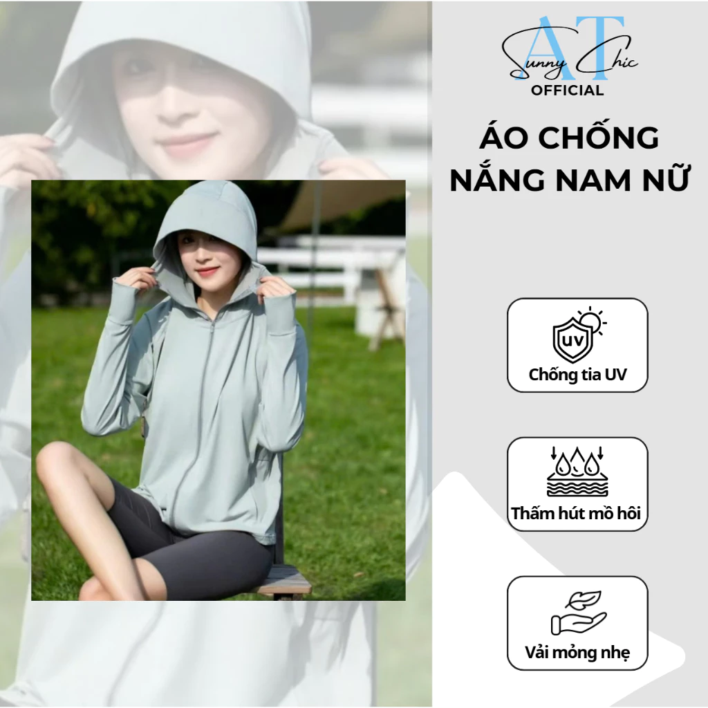 Áo chống nắng nam nữ SUNNYCHIC chất thun lạnh co giãn thoáng mát