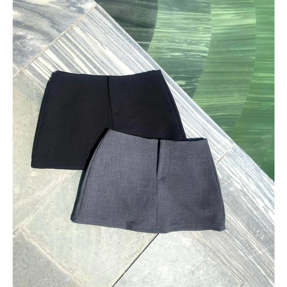 Quần váy cạp thấp Mini Skirt chất co giãn (có lót quần trong) Sofm Wear
