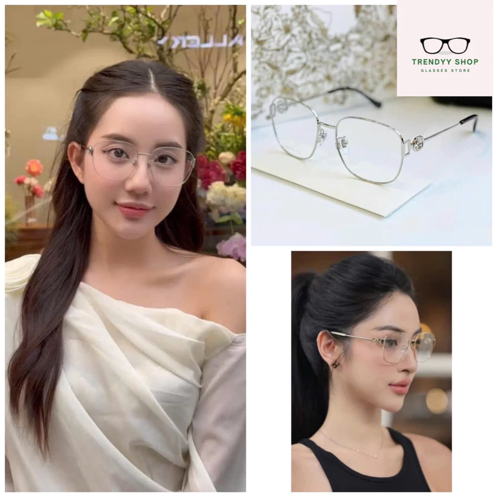 Gọng kính thời trang cao cấp nữ Gu Cề foam hợp với mặt vừa và to ( CHUẨN HÀNG AUTH)