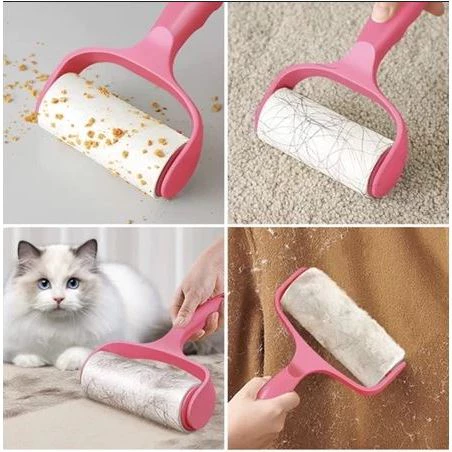 Cây Lăn Bụi Làm Sạch Quần Áo, Chăn Ga, Đệm Sofa, Thanh Lăn Lông Chó Mèo-Lõi Lăn Bụi Dự Phòng 60 Lớp -H298