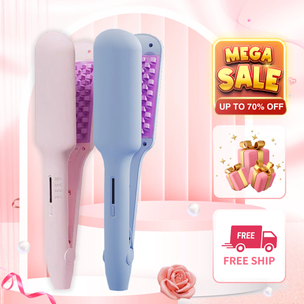Máy Dập Phồng Chân Vuông _Sweet, Máy bấm phồng, Máy Dập Xù Chân Tóc Răng Vuông 4 Mức Nhiệt - DP4