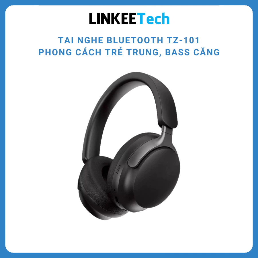 Tai Nghe Chụp Tai Bluetooth Không Dây Âm Thanh Nổi, Giảm Ồn Có Mic, Chống Nước SP3 HTH