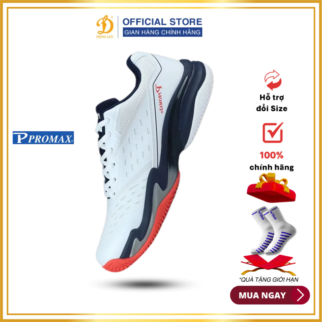 Giày pickleball nam Promax PI86, Upper kết hợp giả da PU và KPU