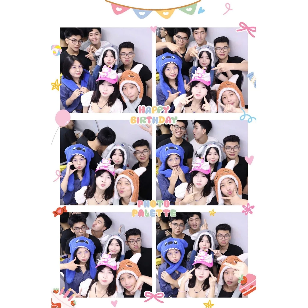 [KHUNG SINH NHẬT] In Ảnh Photobooth Theo Yêu Cầu Khung Happy Birthday 5x15cm, 10x15cm - Giấy lụa nhám cao cấp, bền màu