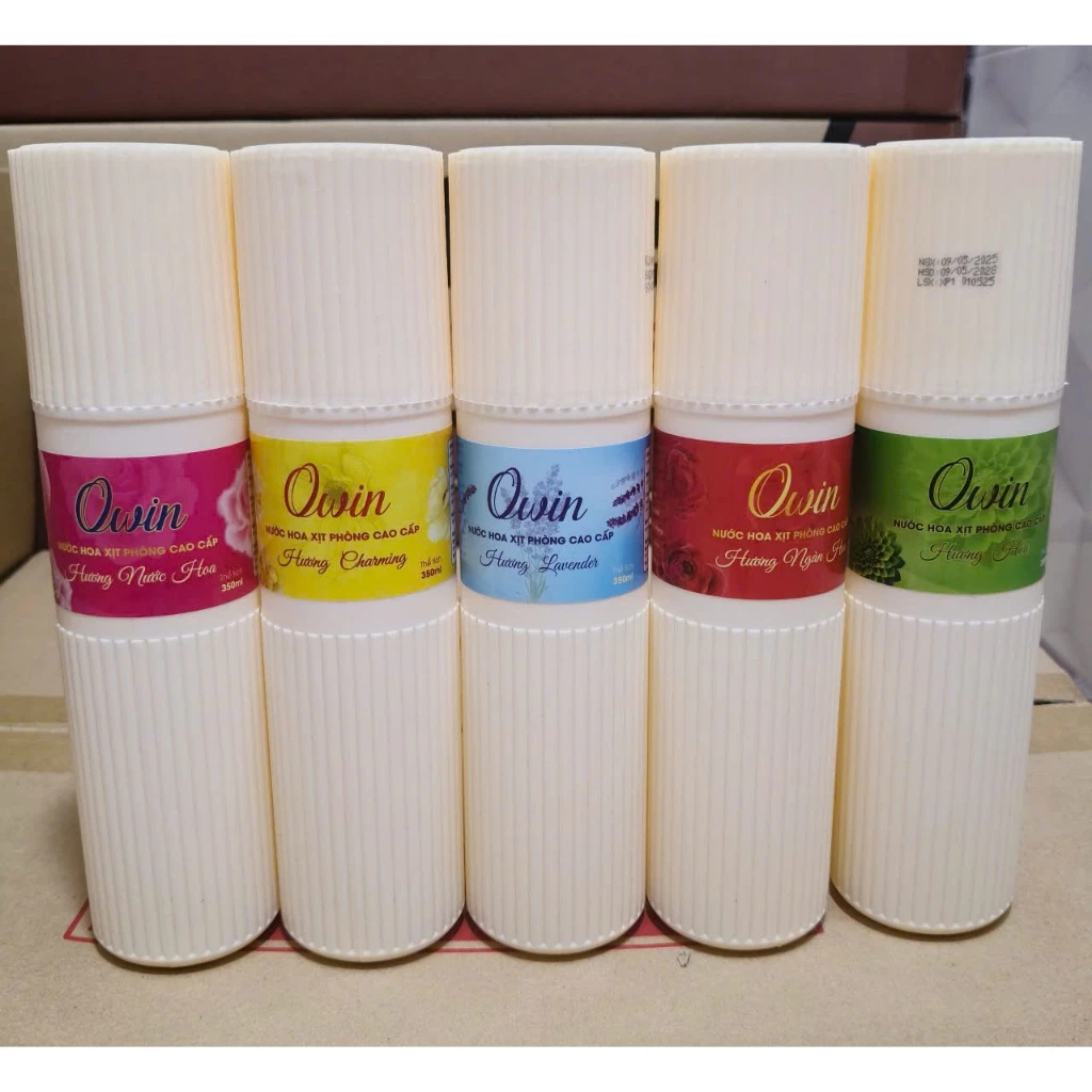 Combo 4 chai Xịt phòng hương nước hoa thơm mát Owin chai 350ml