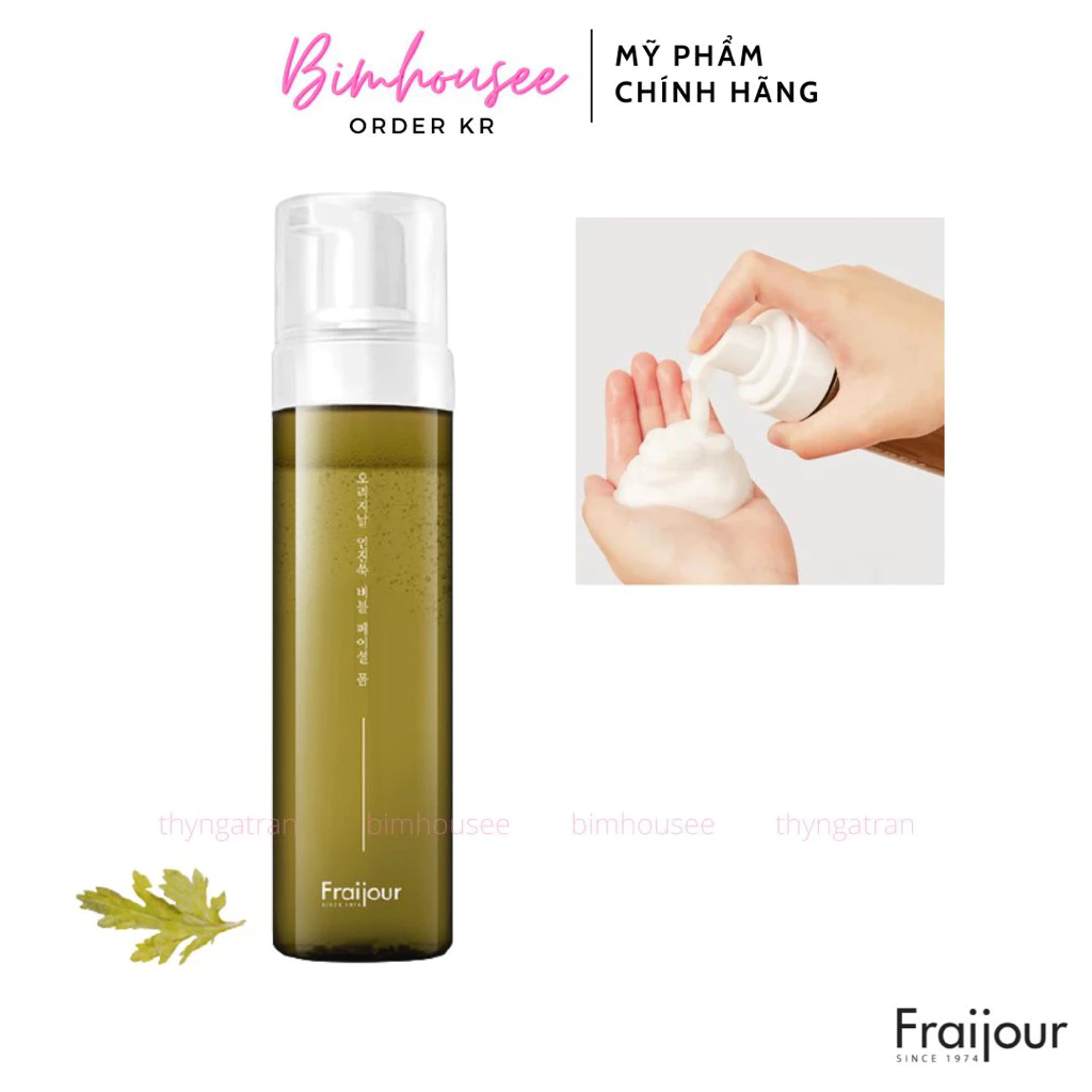 Sữa Rửa Mặt Tạo Bọt Chiết Xuất Ngải Cứu FRAIJOUR Origanal Artemisia Bubble Foam