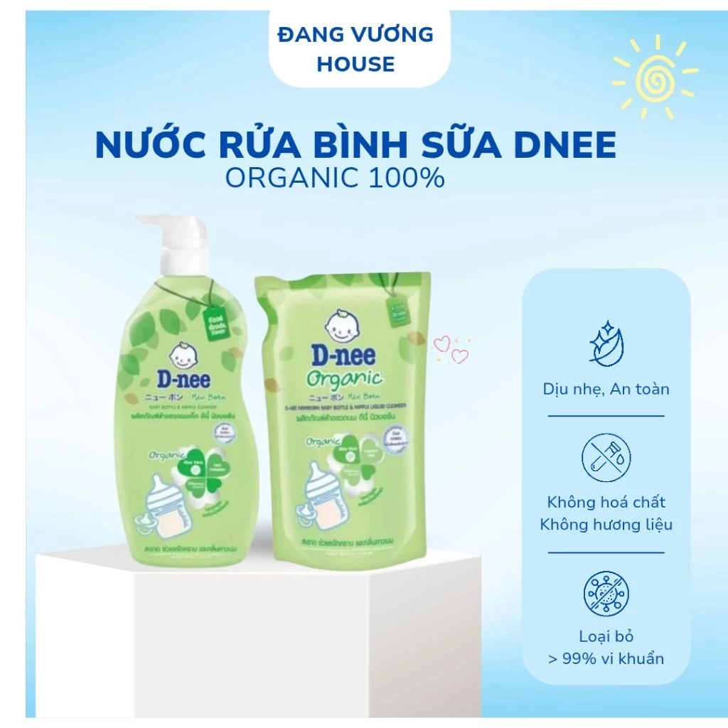 Nước Rửa Bình Sữa Dnee Thái Lan Túi 550ml