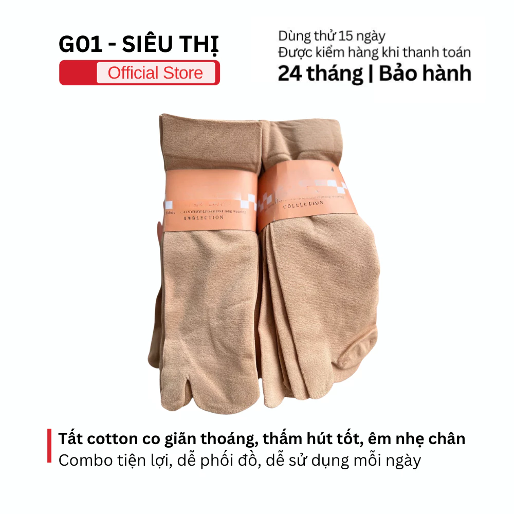 Combo 10 đôi tất chân vải cotton co giãn thoáng khí nhiều màu cho nam nữ, dùng quanh năm