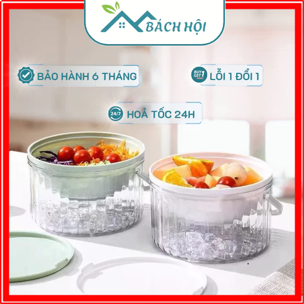 Bộ Bát Ướp Rượu Làm Lạnh Rượu, Bát Đựng Salad, Hải Sản Siêu Tiện Lợi Trong Gia Đình