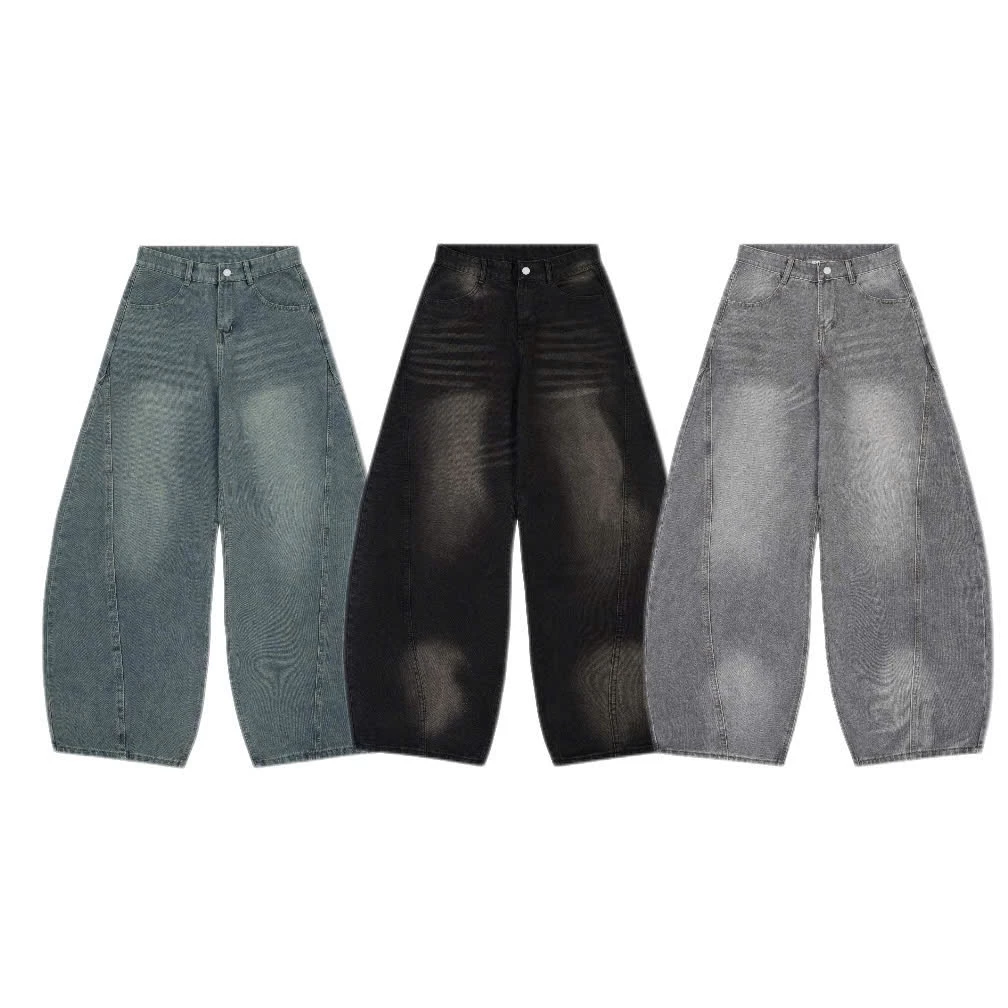 AB HOUSE - Quần jeans ống cong RE-TRO form rộng nam nữ