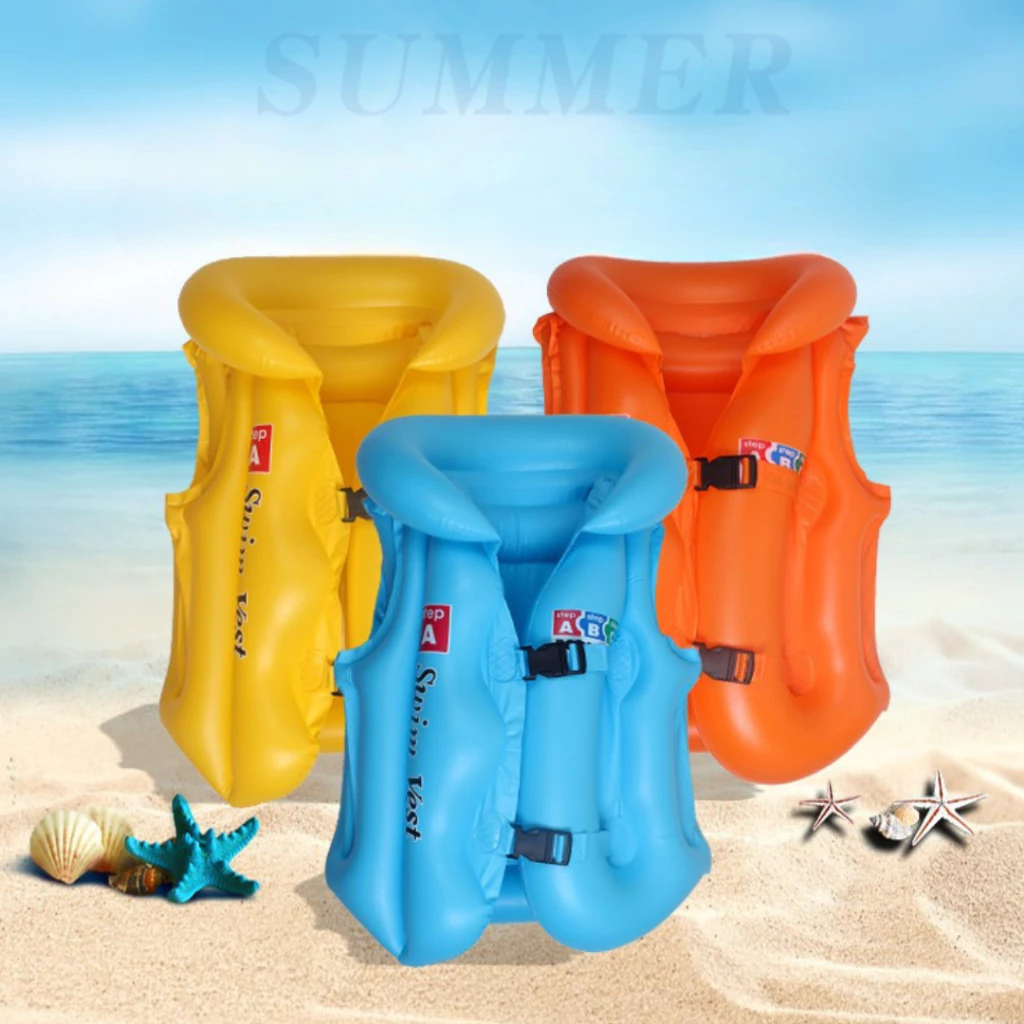 Áo Phao Bơi Bơm Hơi Thiết Kế Khoá Đôi Chống Tuột Chất liệu PVC Đàn Hồi Cao, Mềm Mại Thoải Mái
