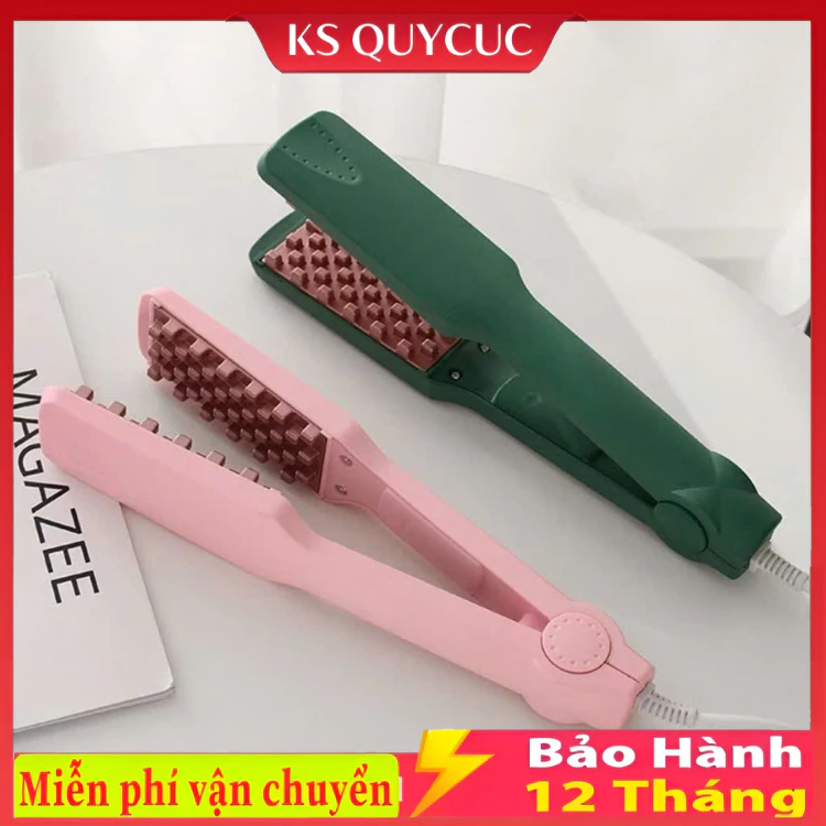 Máy dập phồng chân tóc vuông, máy dập xù 4 cấp độ nhiệt điều chỉnh nhiệt độ thông minh bảo hành 12 tháng...