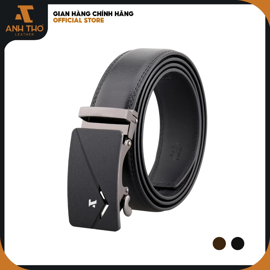 Thắt lưng nam da thật Anh Tho Leather - P134 (Đen, Nâu)