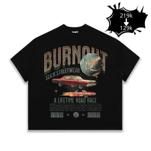 Áo Thun Form Big Boxy "BURNOUT" Cotton 100% - Local Brand AA Studio UNISEX AA