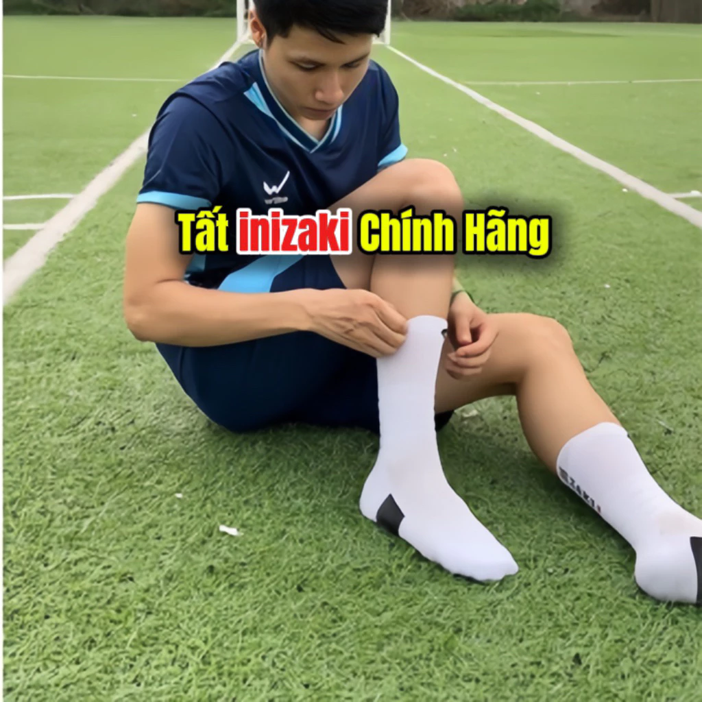 Tất Bóng Đá inizaki màu trắng Chính Hãng Xuân Quý Sân 7