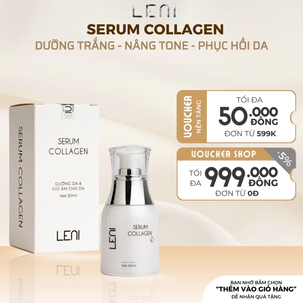 SERUM COLLAGEN LENI - DƯỠNG ẨM SÂU, SE KHÍT LỖ CHÂN LÔNG, TRẺ HÓA LÀN DA