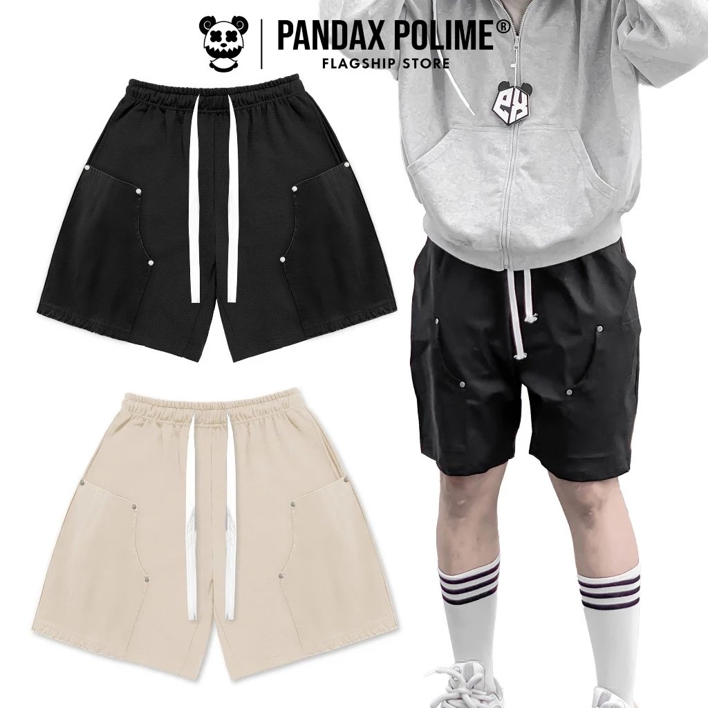 Quần short kaki cargo retro vintage form ngắn đùi ngố vintage unisex local brand px pandaxvn polime