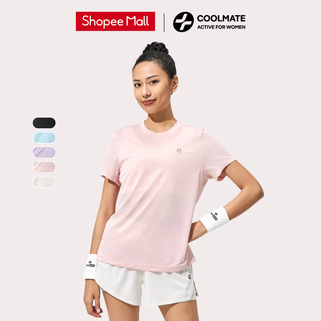 Áo thun thể thao nữ chạy bộ Core Tee siêu nhẹ, thấm hút, nhanh khô - Coolmate Active For Women