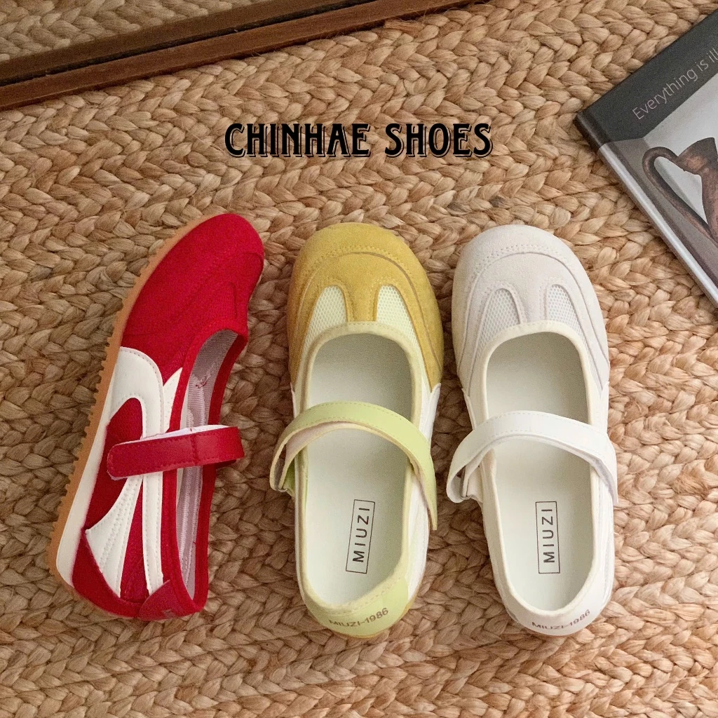 Giày búp bê dáng thể thao tăng chiều cao 4cm siêu mềm dẻo êm ái cho nữ phong cách retro năng động trẻ trung G100