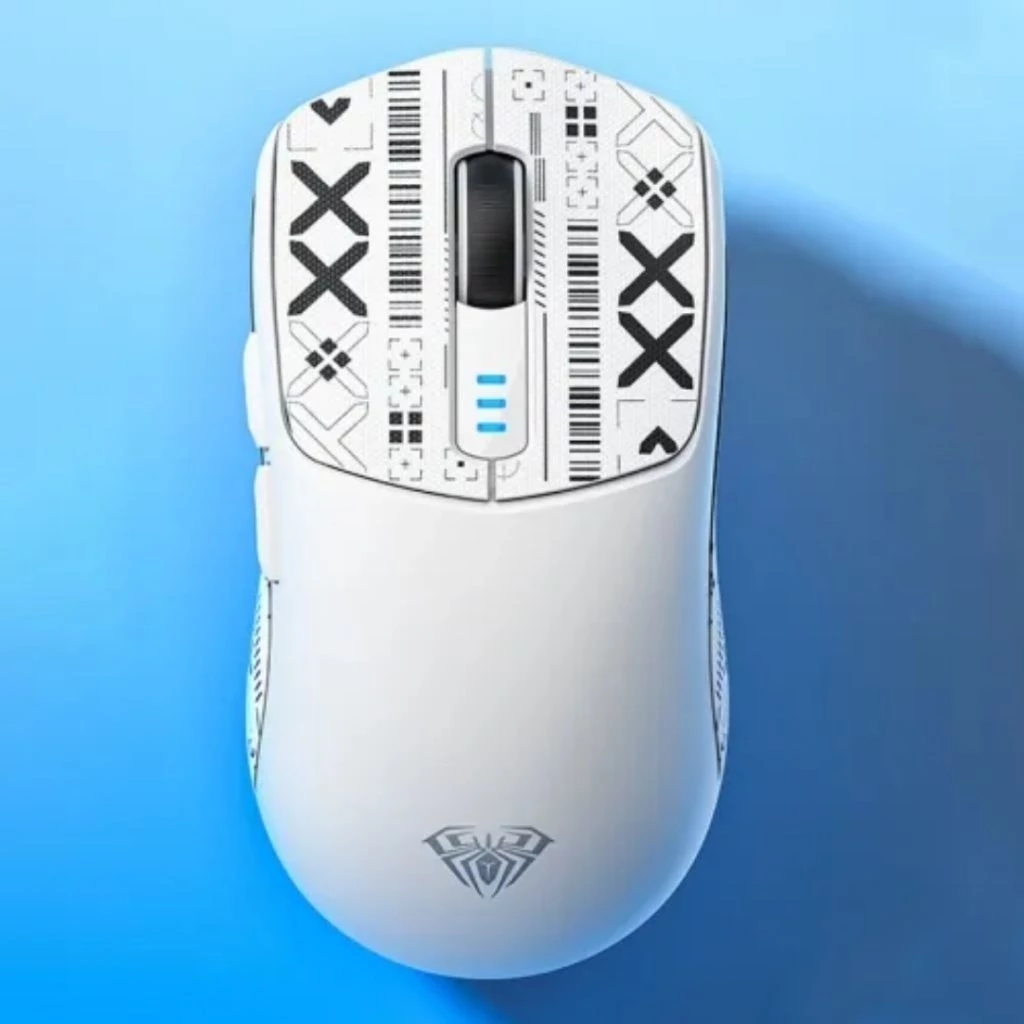 Chuột không dây gaming bluetooth TEKKIN AULA SC580 tần số 1000hz led rgb 6 nút bấm 3 mode có app 12000 DPI cực nhạy