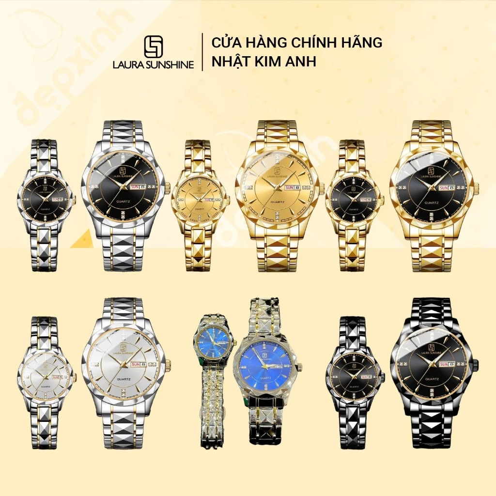 Đồng hồ nam nữ Laura Sunshine