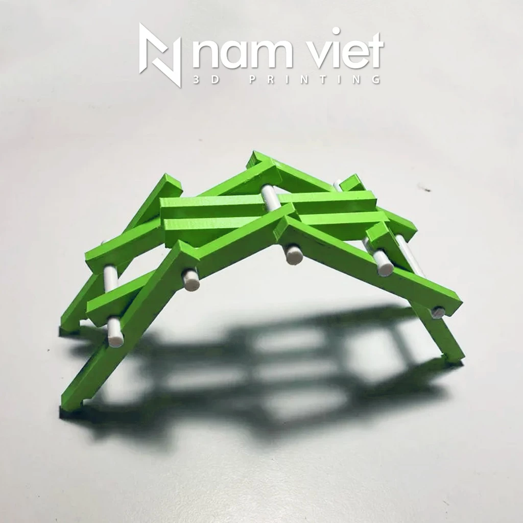 Mô hình Cầu Tự Đỡ Leonardo Da Vinci – In 3D Nam Việt – Giáo Cụ STEM Lịch Sử – Tự Tay Lắp Ghép