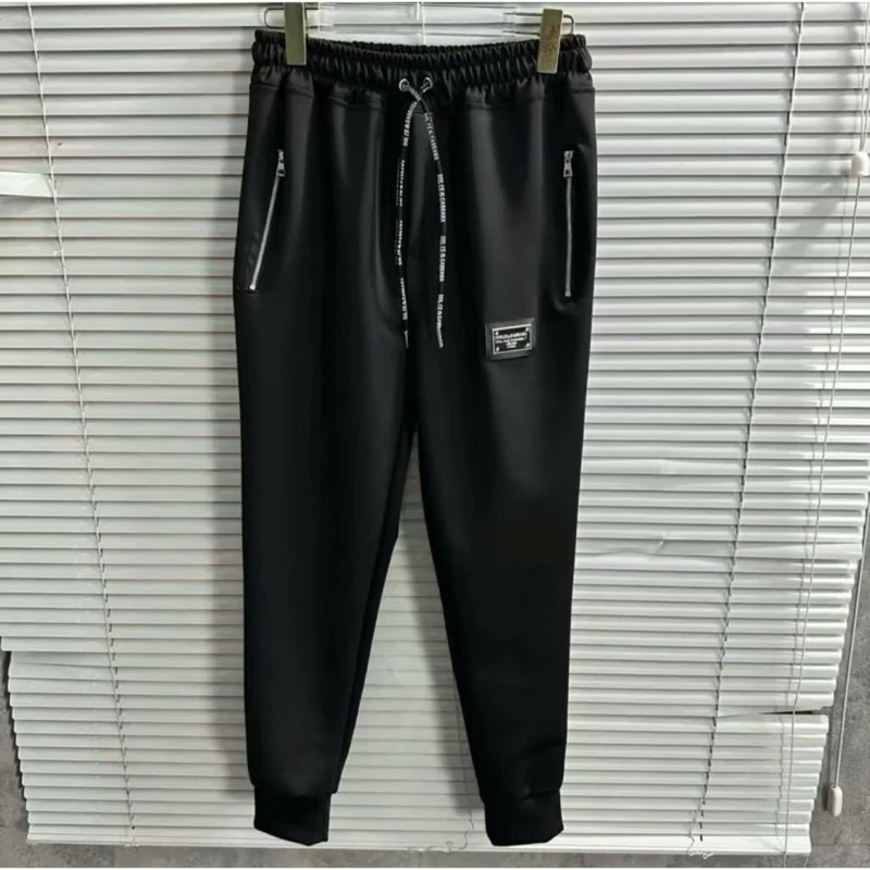 Quần Jogger nam - quần dài nam Donche Nam Nữ Chất Umi Dày Dặn logo khóa túi Quần Jogger Boy Phố Nam Nữ quần donche