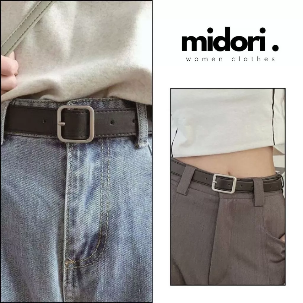 Thắt Lưng Đen Phong Cách Retro Đơn Giản Cho Nữ Lima Fashion, Thắt Lưng Khóa Kim Loại Hàn TL86