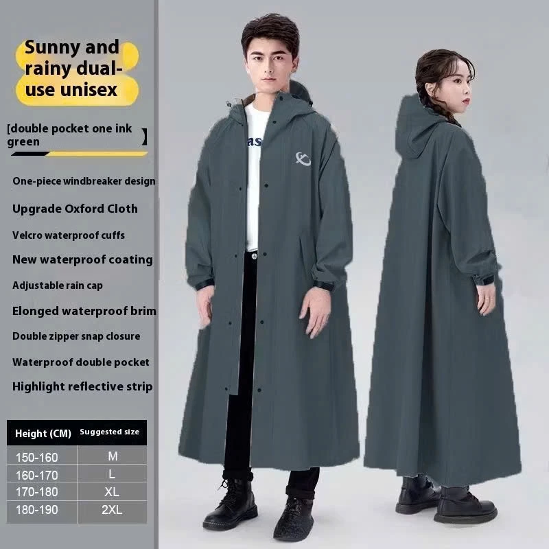 Áo mưa vải Oxford, đi xe máy xe điện dành cho nam - nữ dạng khóa kéo, cúc bấm dày dặn chống thấm....