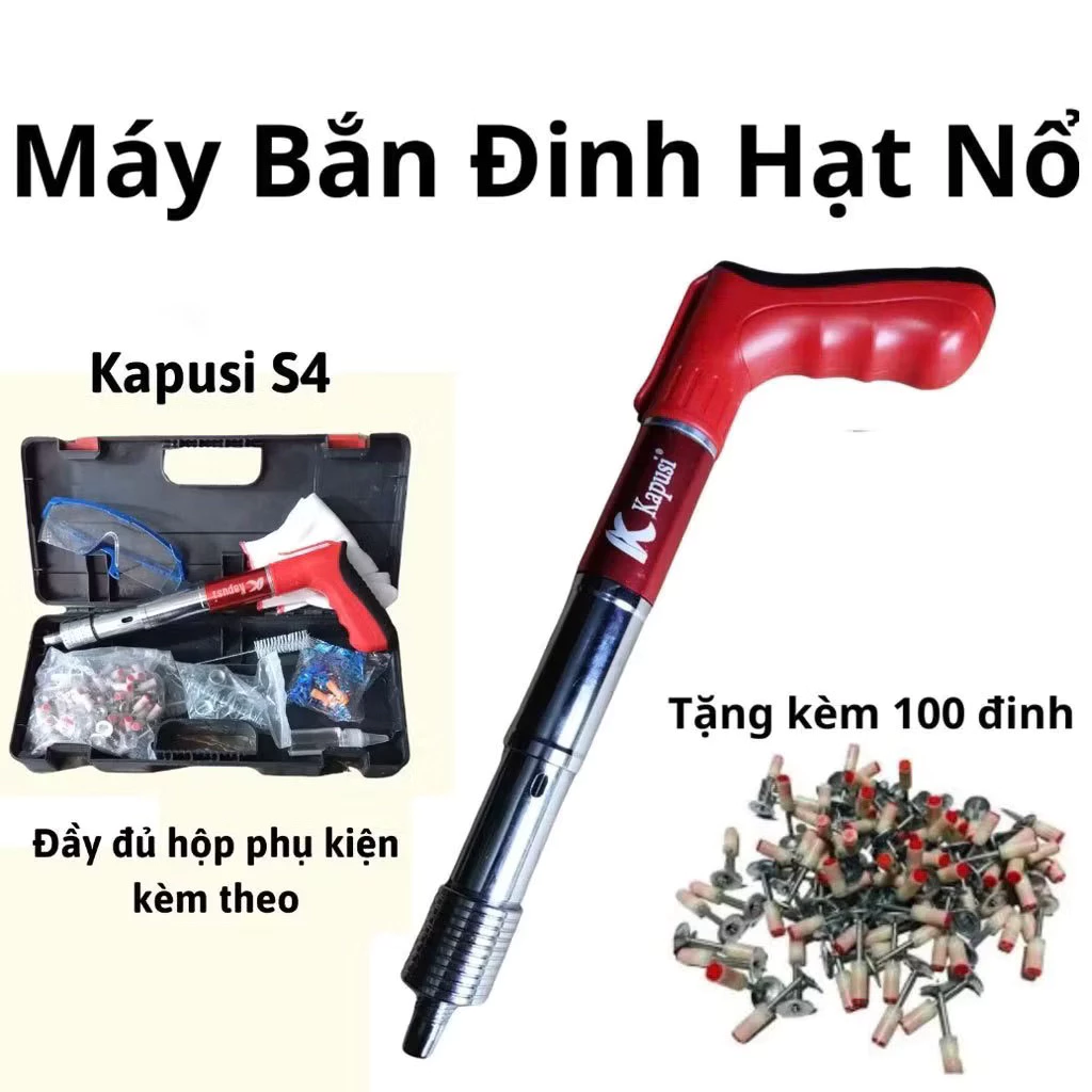 ( Tặng kèm 100 đinh ) Máy bắn đinh bê tông KUSIPA phiên bản mới nhất