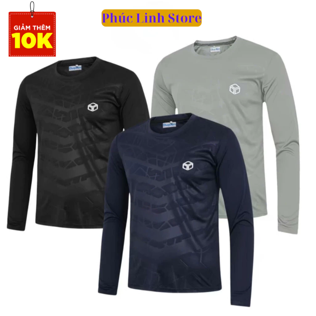 [SIÊU RẺ ] Combo 3 áo thun nam dài tay thể thao, áo thun chống nắng, lao động, tập gym, thể thao cao cấp co giãn 4 chiều