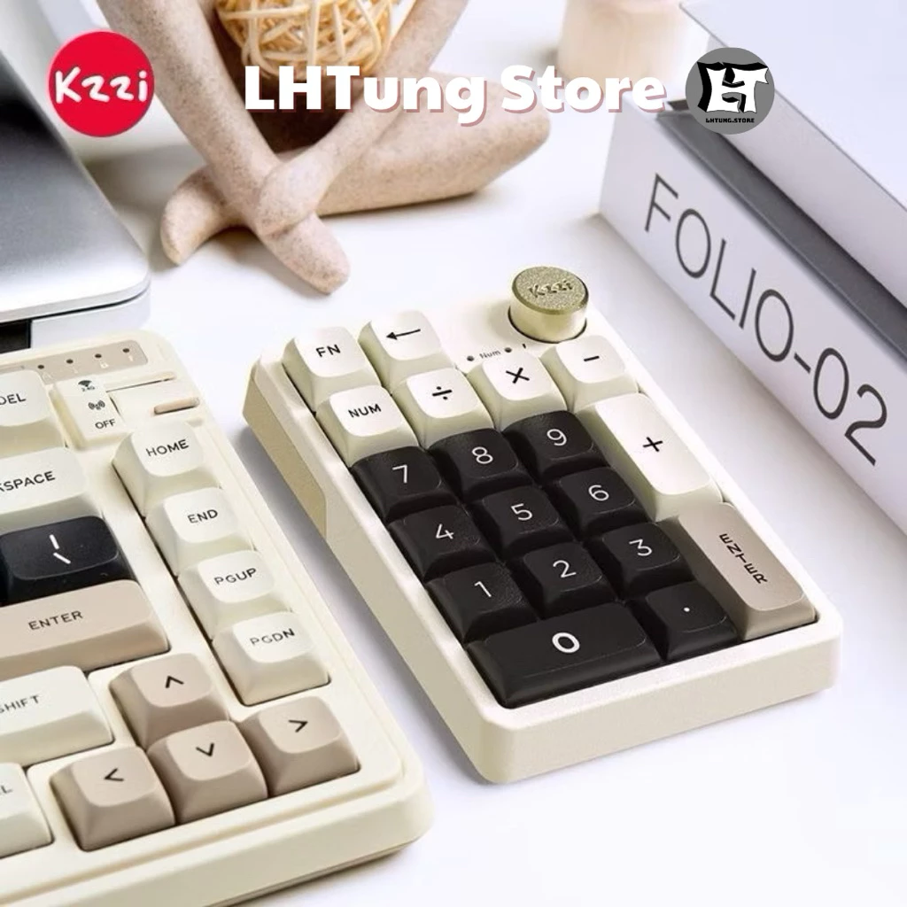 [SẴN GIAO] Bàn phím số cơ Numpad KZZI K20 | 3 mode | Hotswap | RGB