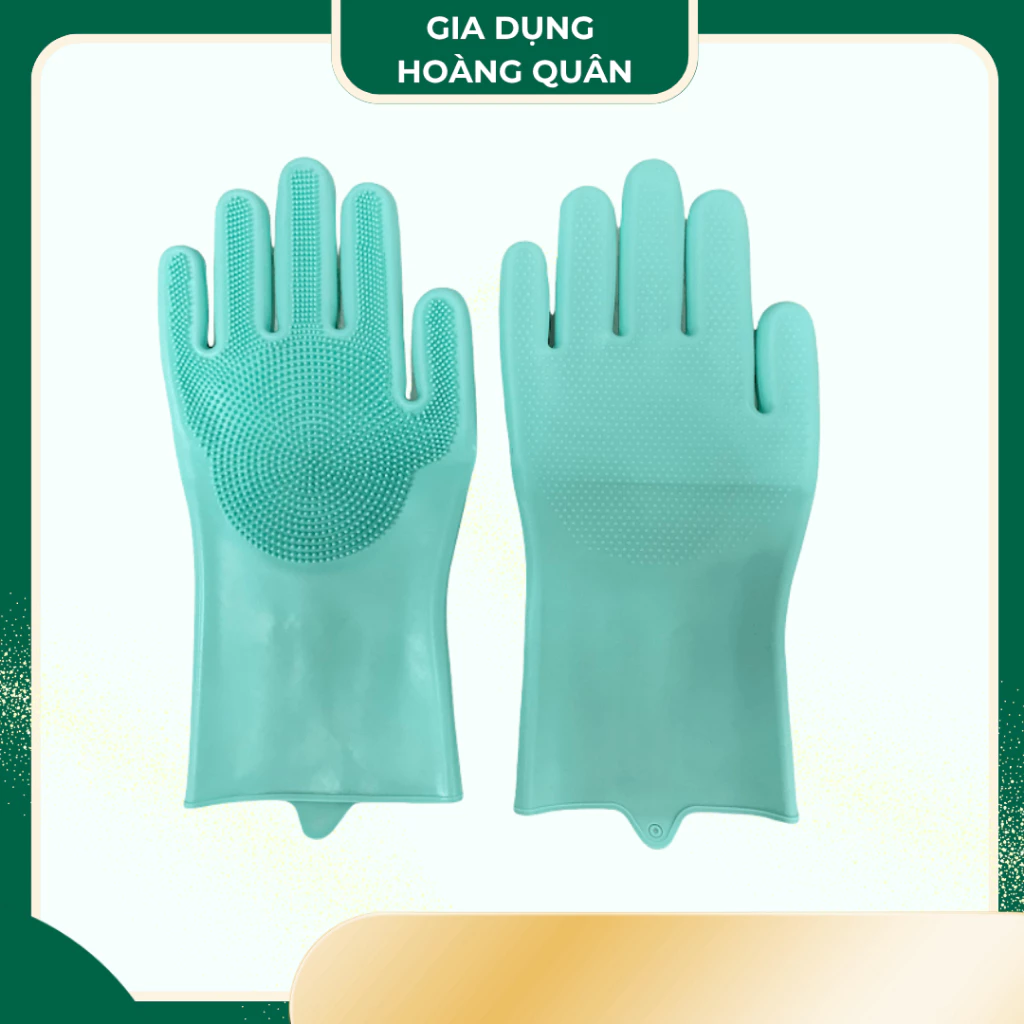Găng Tay Rửa Chén Silicon - Bao Tay Tạo Bọt Chất Liệu Silicon Đa Năng, Tắm Thú Cưng, Chống Dầu Bám