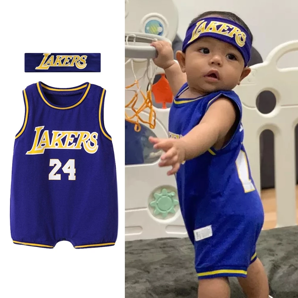 Quần áo trẻ sơ sinh Áo liền quần bé trai Áo liền quần Cotton ngắn tay thể thao Flyman Bộ 2 món