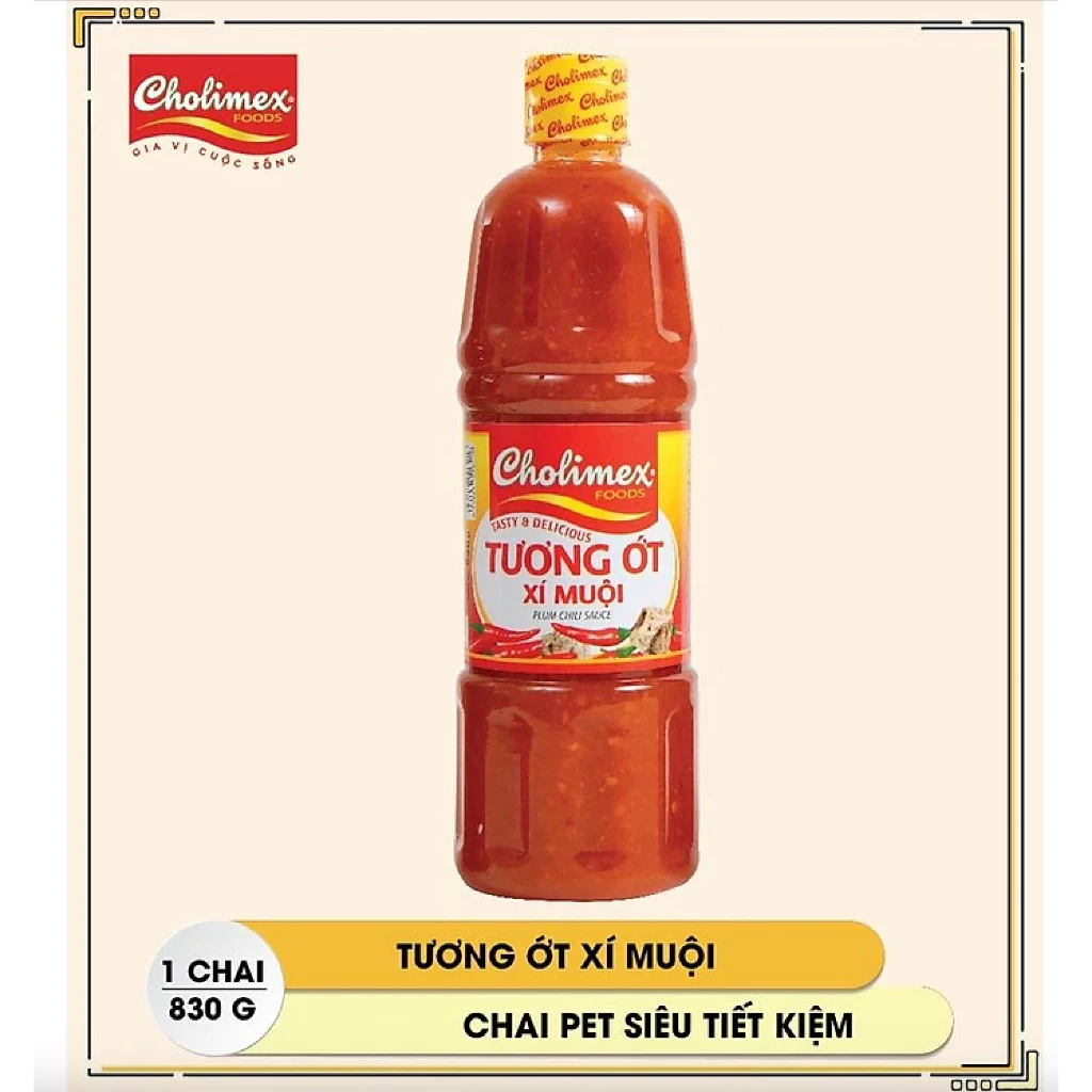 Tương ớt xí muội Cholimex chai pet 830g